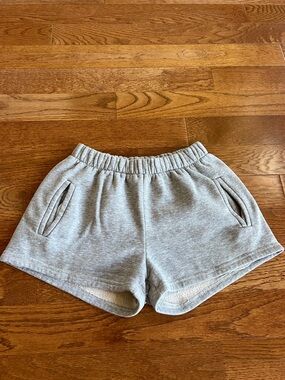 TIC TOC Cozy Gray Elastic Waist Sweatshorts